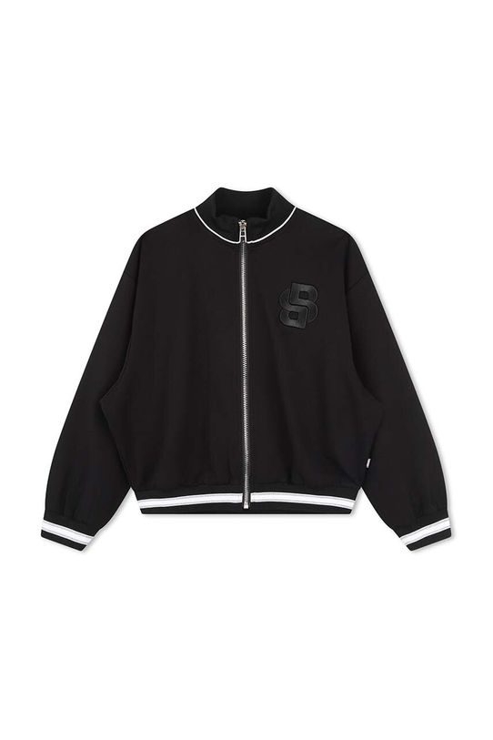 Παιδικό μπουφάν bomber BOSS J51092.156.162 μαύρο AW24