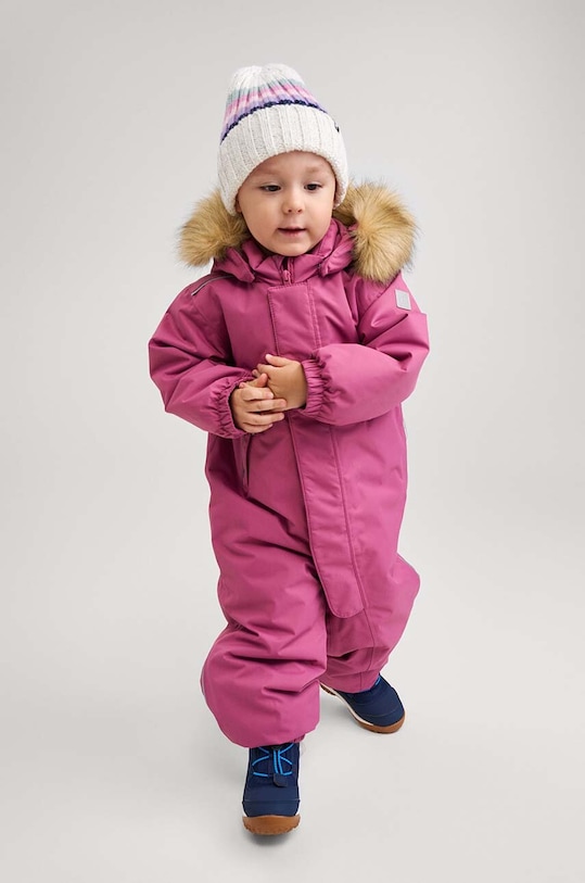 Бебешки зимен гащеризон Reima Gotland с изолация розов 5100117C.G.9BYH