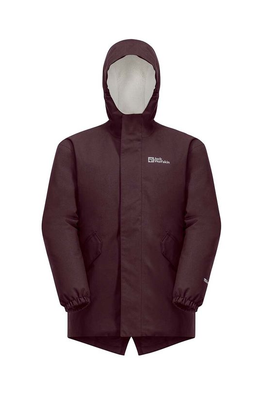 Dievča Detská bunda Jack Wolfskin 1609092.164.176 burgundské