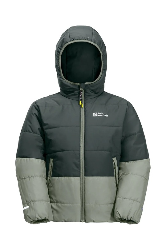 Jack Wolfskin kurtka zimowa dziecięca zielony 1610131.92.152