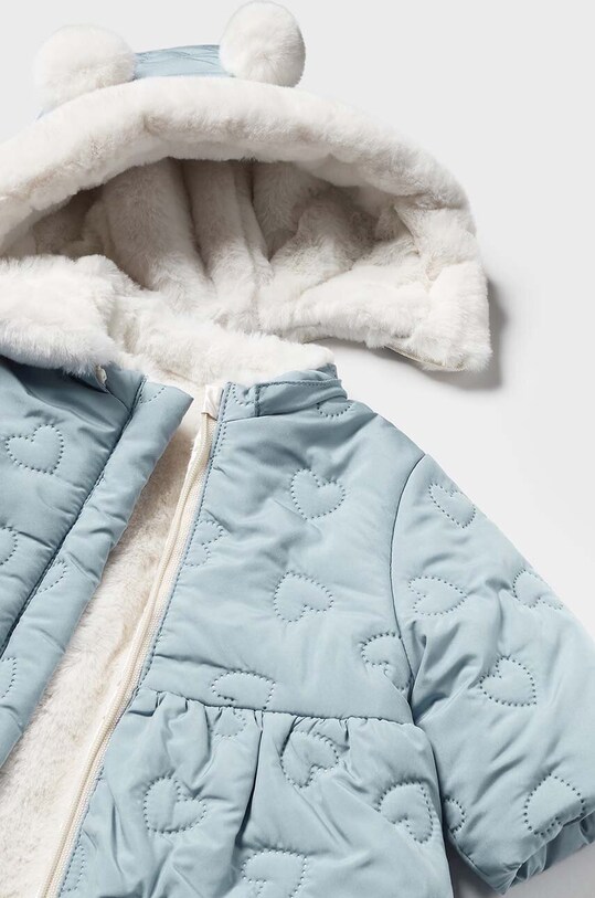 Дівчинка Двостороння дитяча куртка Mayoral Newborn 2454.2R.Newborn.9BYH блакитний