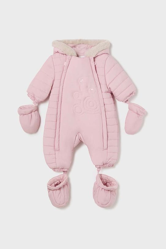 Overal pre bábätká Mayoral Newborn jemné zateplenie ružová 2620.1A.Newborn.G.9BYH