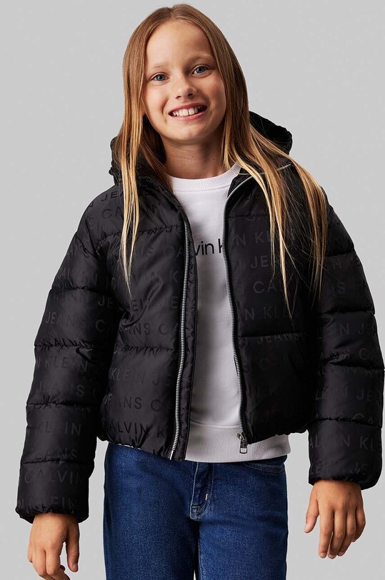 Дитяча куртка Calvin Klein Jeans з утепленням чорний IG0IG02730.9BYH.