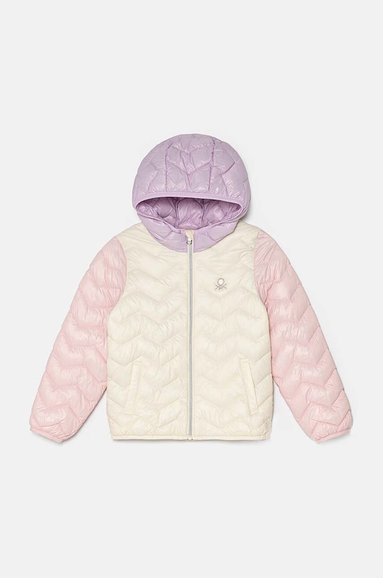 Dětská bunda United Colors of Benetton s podšívkou béžová 21INCN04U.G.Seasonal