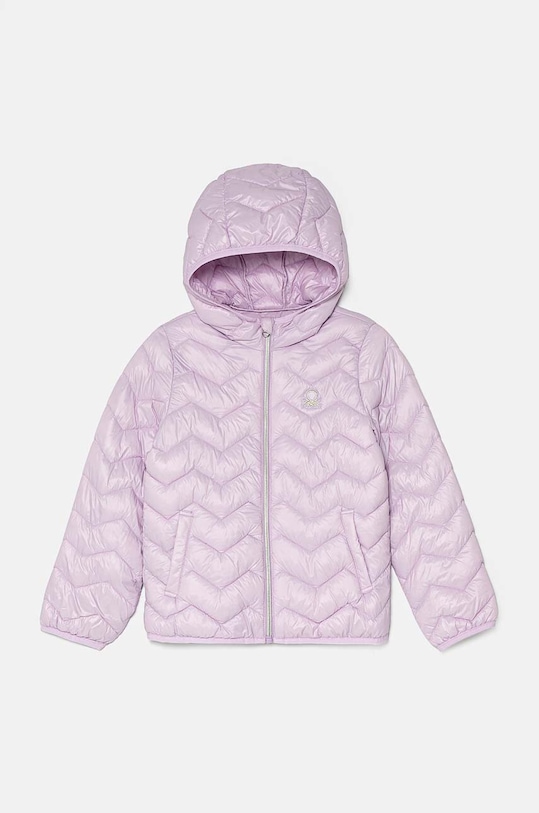 Dětská bunda United Colors of Benetton s podšívkou fialová 21INCN04U.G.Seasonal