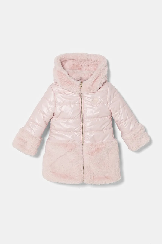 Guess kurtka dwustronna dziecięca pozostałe różowy K4BL02.WGL60.9BYH