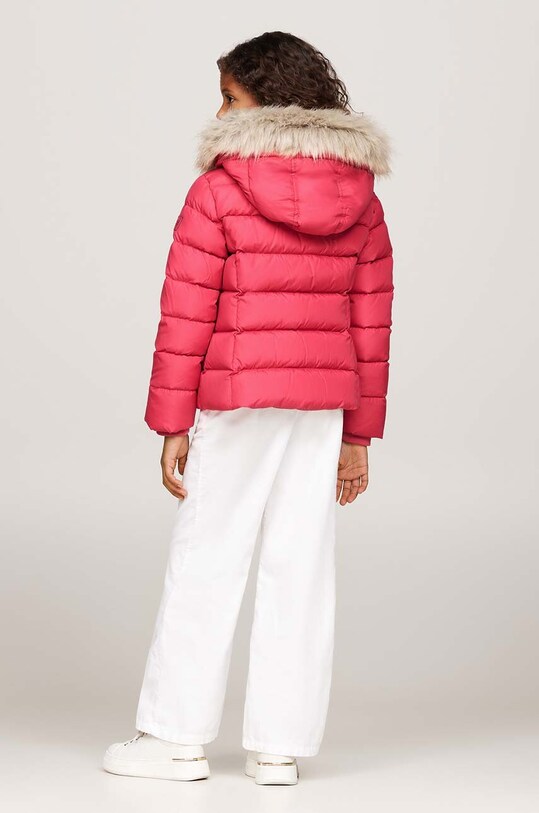 Детская пуховая куртка Tommy Hilfiger KG0KG07399.9BYH.128.176 розовый