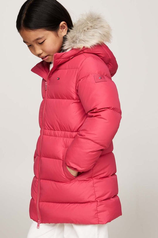Κοριτσίστικα Παιδικό μπουφάν με πούπουλα Tommy Hilfiger KG0KG07805.9BYH. ροζ