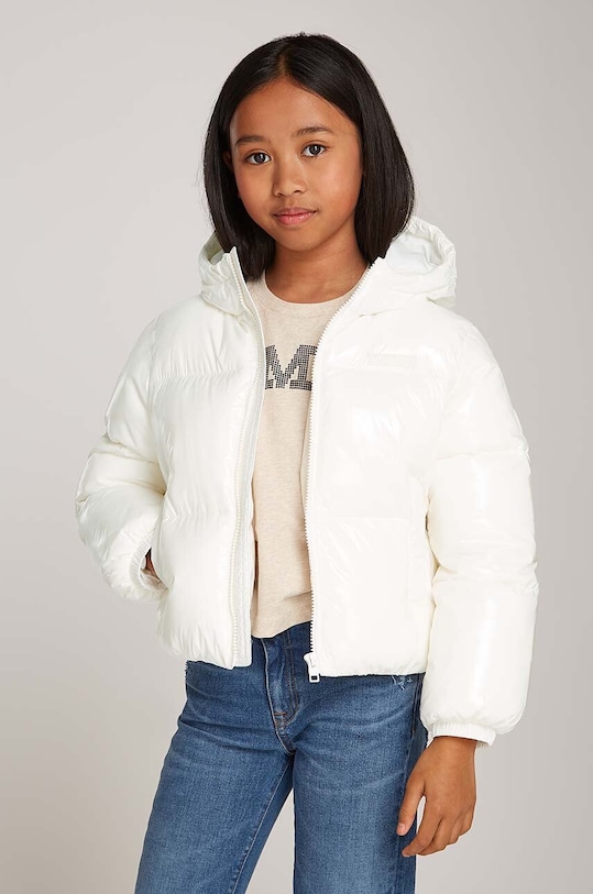 Детско яке Tommy Hilfiger с изолация бял KG0KG08496.9BYH.
