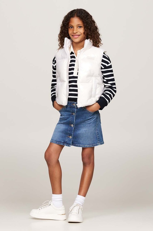 Dječji prsluk Tommy Hilfiger bijela KG0KG08495.9BYH.128.176
