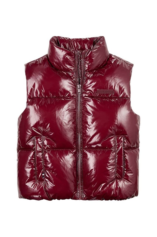 Tommy Hilfiger gyerek mellény KG0KG08495.9BYH.128.176 burgundia AW24