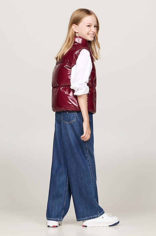 Tommy Hilfiger gyerek mellény KG0KG08495.9BYH.128.176 burgundia
