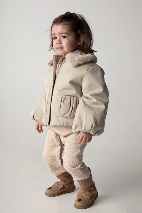 Дитяча куртка Donsje Bloci Jacket з підкладкою бежевий 4086300.