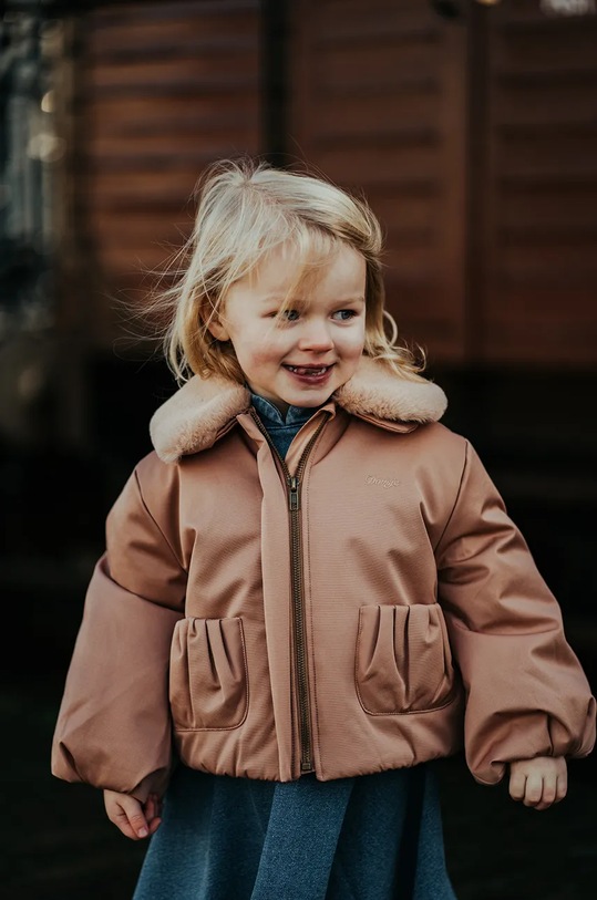 Detská bunda Donsje Bloci Jacket bomber hnedá 4086300.