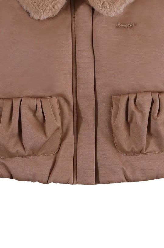 Detská bunda Donsje Bloci Jacket 4086300. hnedá