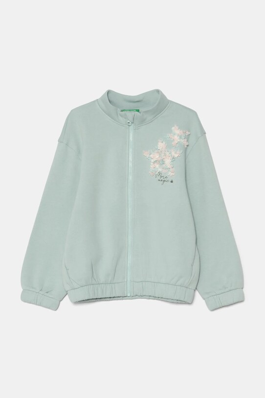 United Colors of Benetton bluza copii imprimeu turcoaz 39M2G503J.P.Seasonal