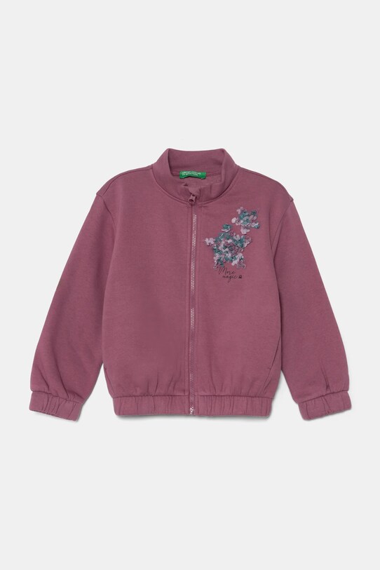 United Colors of Benetton bluza copii imprimeu violet 39M2G503J.P.Seasonal