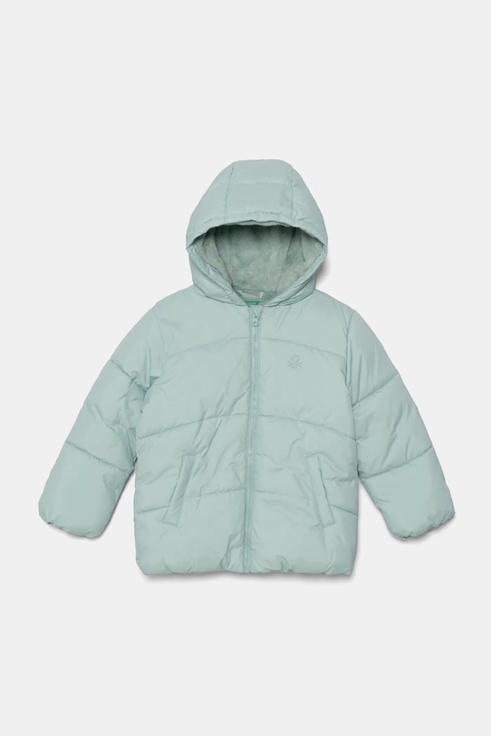 Detská bunda United Colors of Benetton zateplené tyrkysová 2SJ1GN03I.P.Seasonal