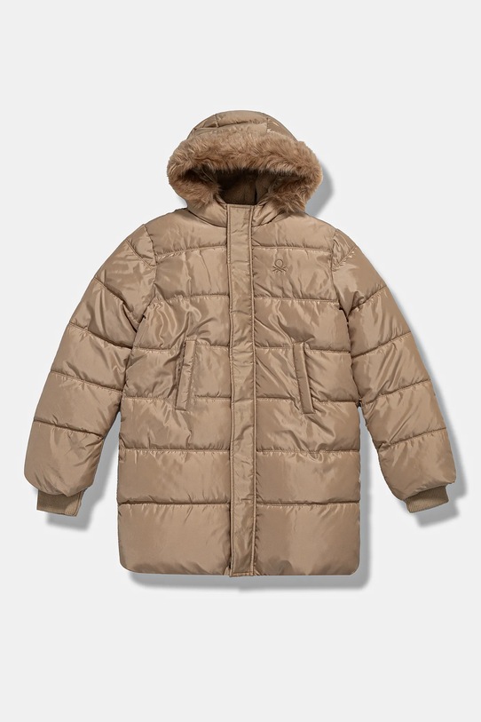 Detská bunda United Colors of Benetton zateplené béžová 2SVKCN05V.G.Seasonal