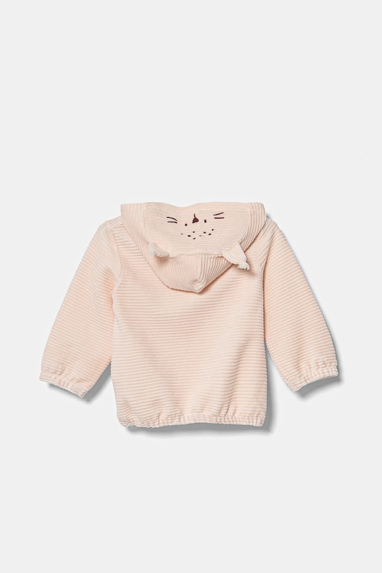 Μπλούζα μωρού United Colors of Benetton 3MCDA501C.G.W.Seasonal ροζ AW24