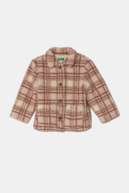 United Colors of Benetton kurtka dziecięca bez kaptura beżowy 29J8GN037.P.Seasonal
