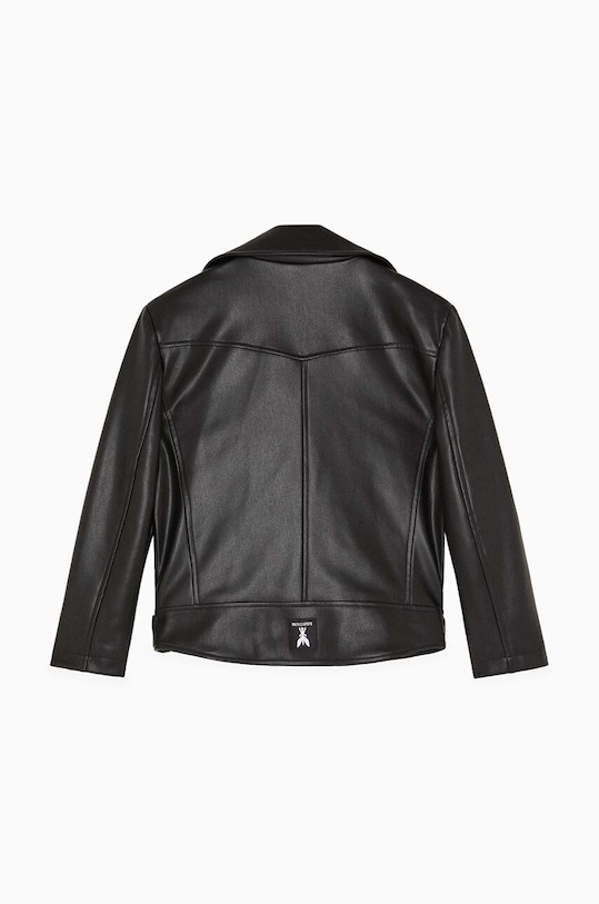 Κοριτσίστικα Παιδικά δερμάτινα μπουφάν Patrizia Pepe E014 7O0031 μαύρο