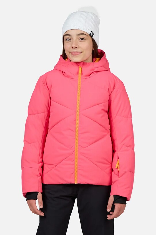 Детская лыжная куртка Rossignol STACI с утеплением розовый RLNYJ05