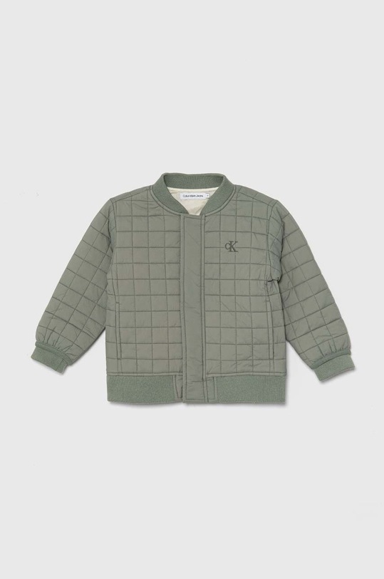 Детско яке бомбър Calvin Klein Jeans бомбър зелен IN0IN00246.9BYH