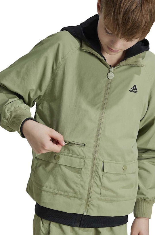 Dětská bunda adidas JAM WVKT zelená IV7043