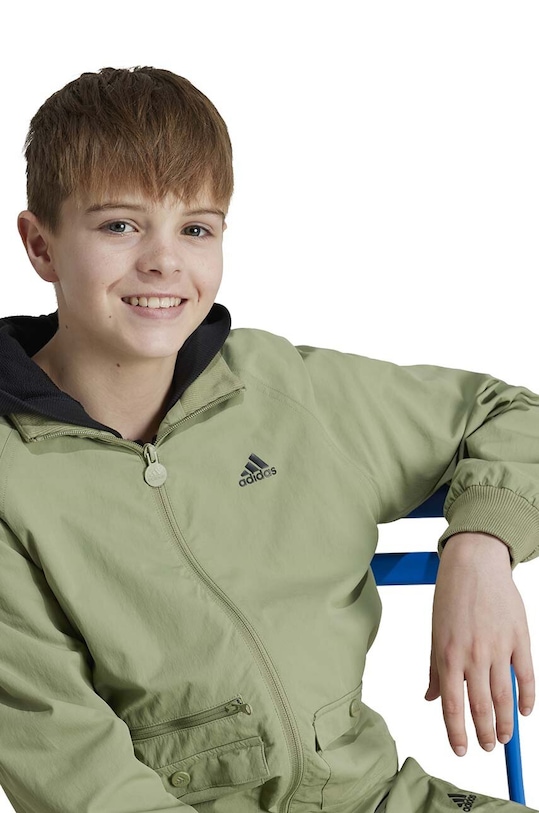 Dětská bunda adidas JAM WVKT IV7043 zelená
