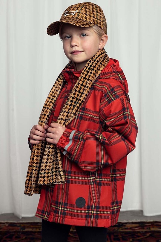 Detská bunda Mini Rodini oversize červená 1100015042