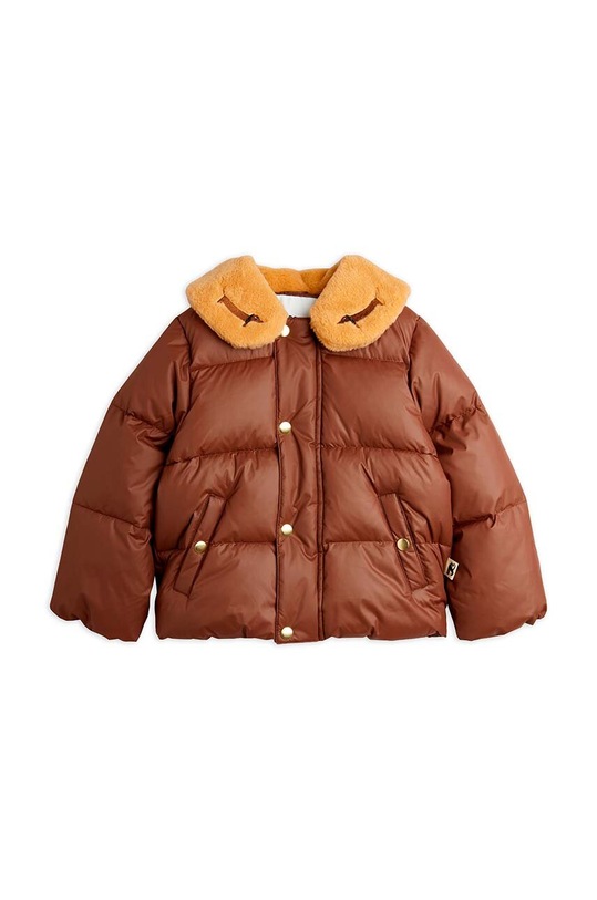 Dětská bunda Mini Rodini Dog 2471013316 hnědá AW24