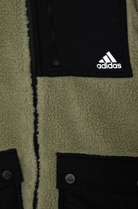 adidas hanorac polar pentru copii J SHERPAKT verde IY6913