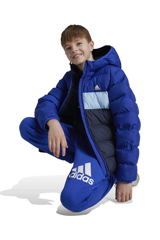 Dječja jakna adidas J SDKT s toplom postavom mornarsko plava IY6915