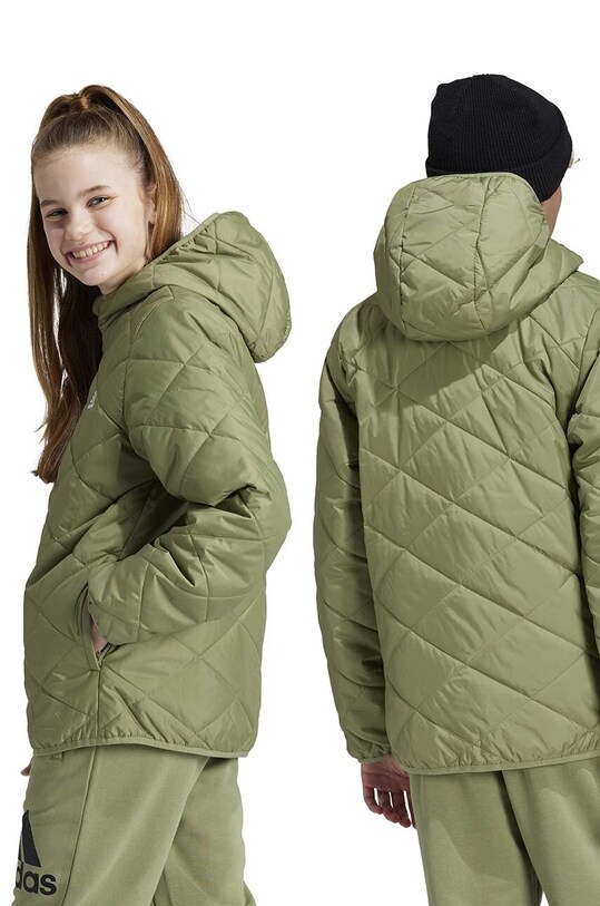 adidas kurtka dziecięca J LT PADKT JF4343 zielony