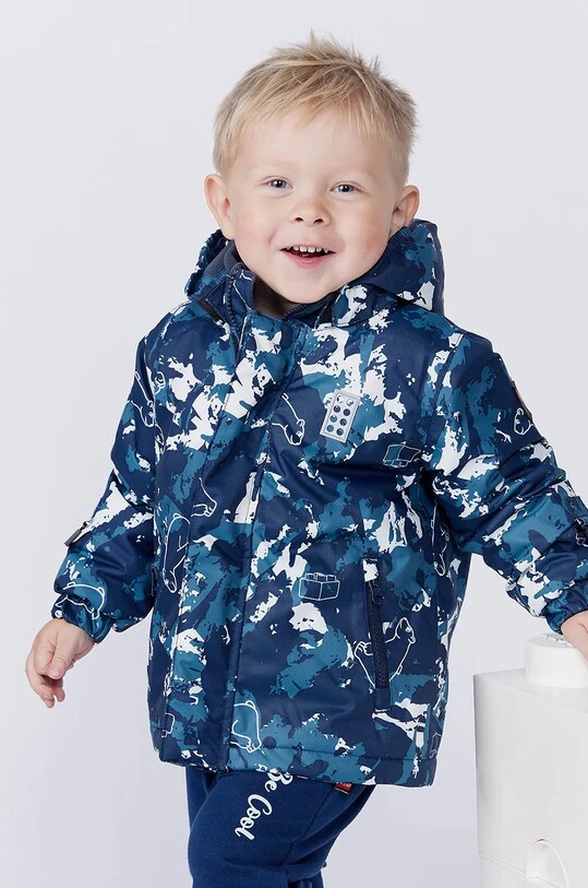 Детская лыжная куртка Lego LWJOJO 702 с капюшоном тёмно-синий 11010824