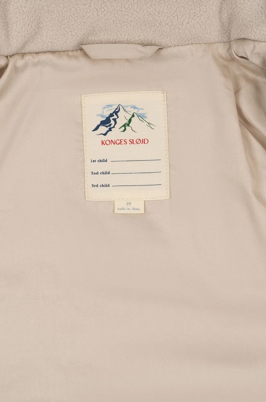 Dětská bunda Konges Sløjd ACE RAIN JACKET KS101200 béžová