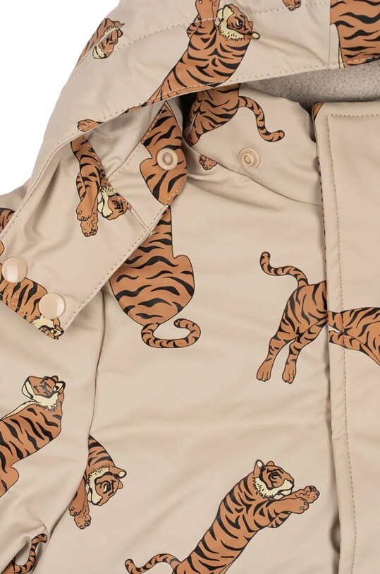 Дитяча куртка Konges Sløjd ACE RAIN JACKET коричневий KS101200