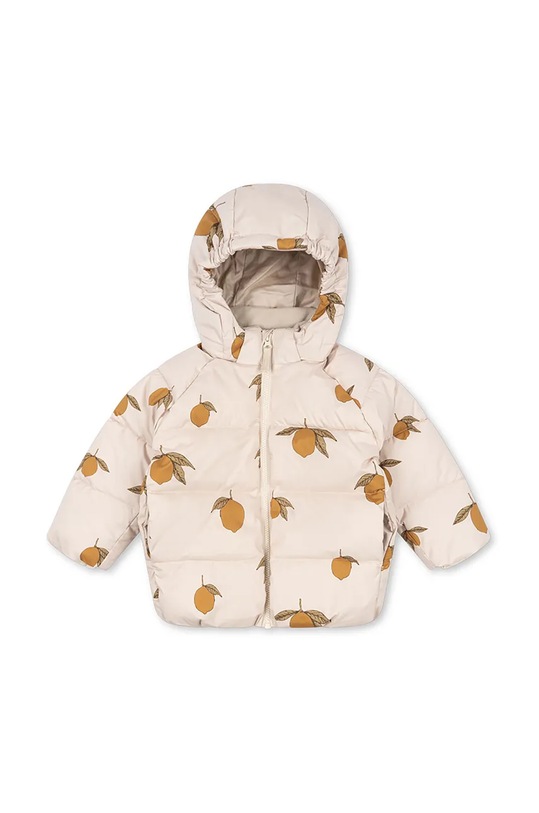 Дитяча куртка Konges Sløjd NUKA JACKET GRS з капюшоном бежевий KS101204