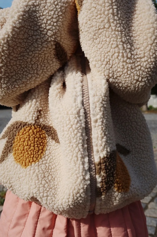 Dětská bunda Konges Sløjd JODY TEDDY JACKET GRS KS101242 béžová