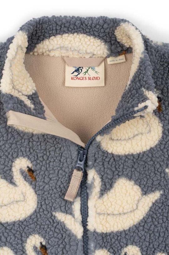 Dětská bunda Konges Sløjd JODY TEDDY JACKET GRS modrá KS101242