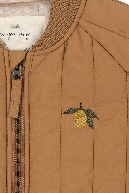 Dětská bomber bunda Konges Sløjd JUNO BOMBER JACKET hnědá KS101245