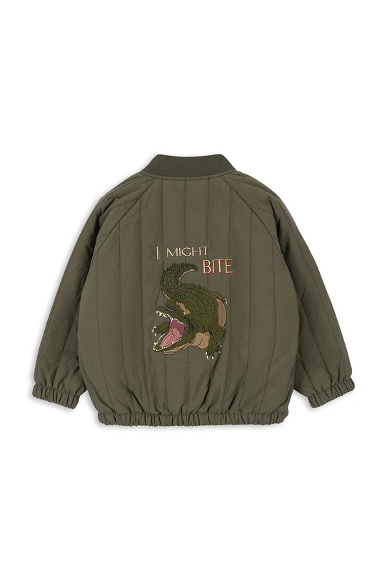 Dětská bomber bunda Konges Sløjd JUNO BOMBER JACKET přechodné zelená KS101245
