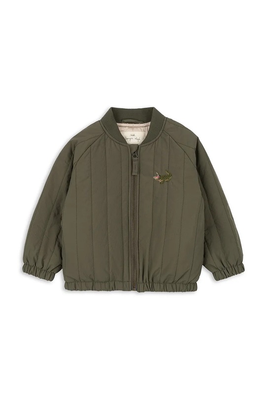 Dětská bomber bunda Konges Sløjd JUNO BOMBER JACKET KS101245 zelená AW24