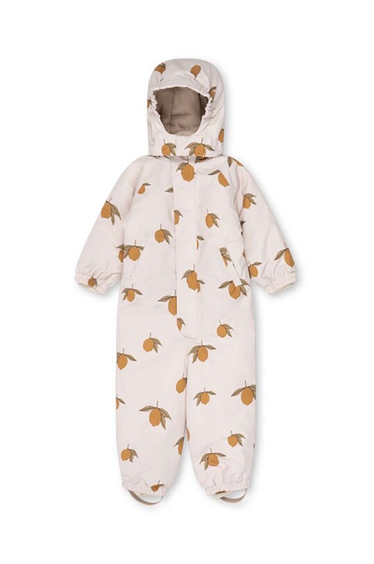 Dětská zimní kombinéza Konges Sløjd NOHR SNOWSUIT PRINT KS101277 béžová AW24