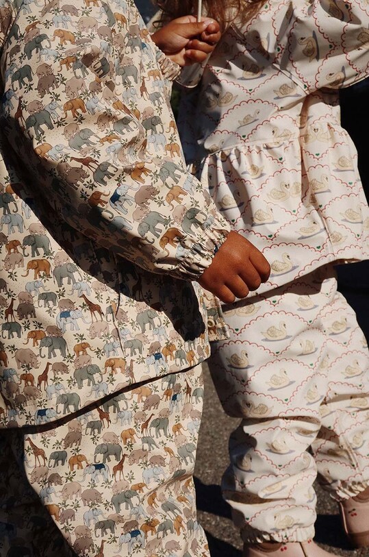 Момче Детски комплект Konges Sløjd RAINY PALME SET KS101286 бежов