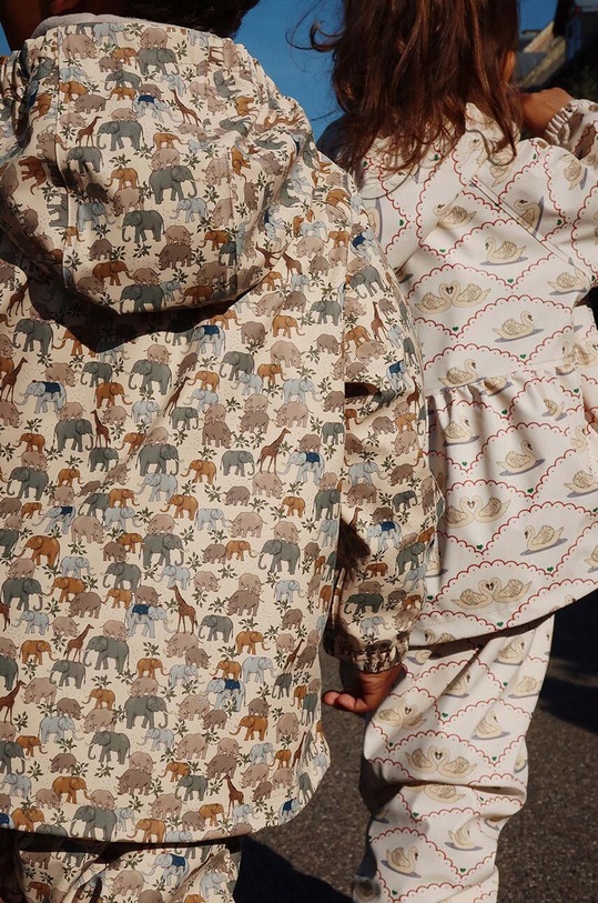 Детски комплект Konges Sløjd RAINY PALME SET бежов KS101286