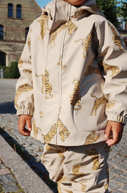 Konges Sløjd komplet dziecięcy RAINY PALME SET brązowy KS101286