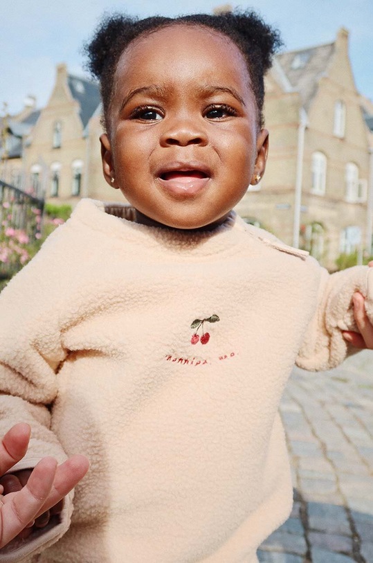 Kombinezon za bebe Konges Sløjd SAFA ONESIE GRS KS101294 smeđa AW24