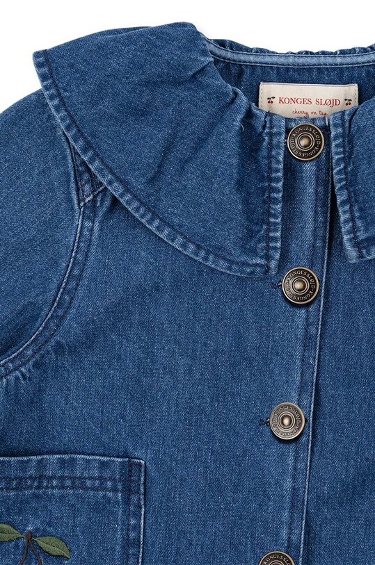 Băieți Konges Sløjd geacă din denim pentru copii MAGOT DENIM SHIRT GOTS KS101582 albastru
